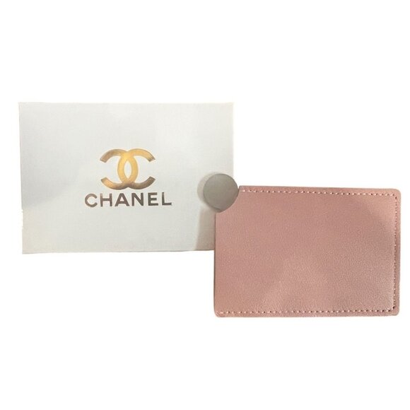 ⚡️CHANEL Beauty Pocket Mirror & Leather Card Holder NIB⚡️ - Picture 1 of 10